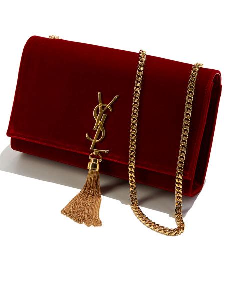 red YSL Bag with tassel